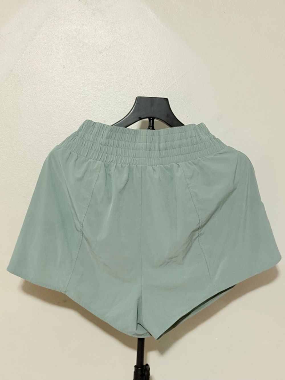 all in motion Sage Green Smocked-Waist Athletic Shorts - Picture 2 of 3